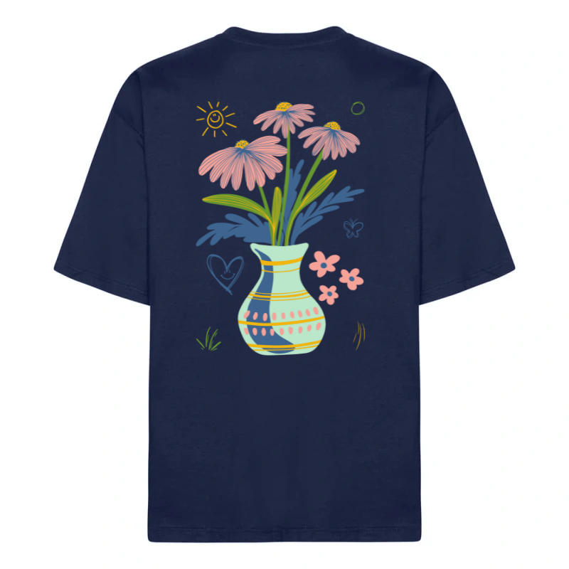 Navy Box Fit Tee